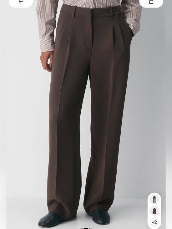 Aritzia Pants - Aritzia Hi Rise Effortless Pants, rich mocha brown
